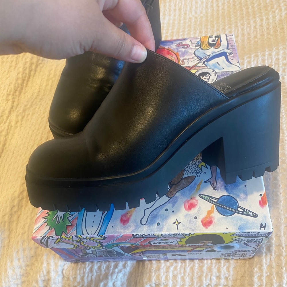 Jeffrey Campbell Deviate Platform Mules